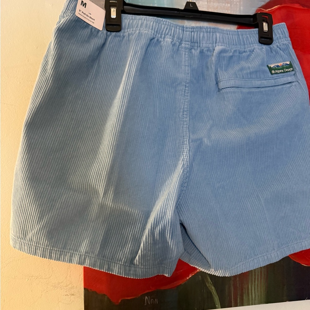 Blue Corduroy Shorts